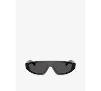 Prada Prada Pr C02S Irregular-Frame Acetate Sunglasses Black