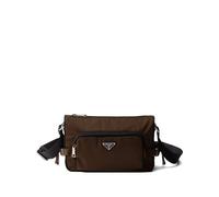 Prada Re-Nylon and leather shoulder bag - Brown OS