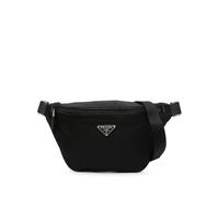 Prada Re-Nylon enamel-logo belt bag - Black OS