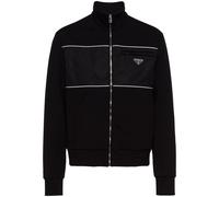 Prada Re-Nylon panelled zip-up jacket - Black S-M-L