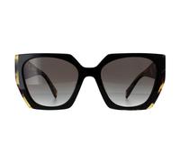 Prada Rectangle Womens Black and Medium Tortoise Light Grey Gradient PR15WS - One Size