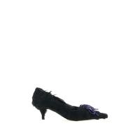 PRADA Satin And Feather Pumps 38.5