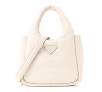 Prada Soft Padded Small Double Handled Shoulder Nappa Leather Bag - White