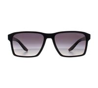 Prada Linea Rossa PS 05YS 1AB09U Man Sunglasses Injected Black Grey Squared Normal Shaded
