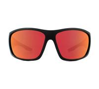 Prada Sport Linea Rossa SPS04V 1BO9Q1 Demi Shiny Black/Dark Grey-Blue Red Mirror Sunglasses