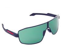 PRADA SPORT TUNING 54YS 1BO-06U Mens Large Shield Sunglasses MATTE BLACK GREEN