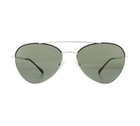 Prada Sport Womens Sunglasses 50SS GAQ5X1 Silver Black Green Polarized Metal - One Size