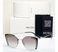 Prada Sunglasses 2017 Cinema Silver Black Grey SPR 59V PR59VS 431-5O0