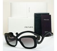 Prada Sunglasses Baroque Swirl Black Grey Square PR27OS SPR 27O 1AB-3M1