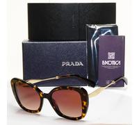 Prada Sunglasses Brown Tortoiseshell Gradient Gold PR03YS SPR 03Y 2AU-6S1 53mm