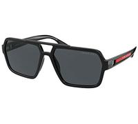 Prada Sport Sunglasses PS01XS 1AB02G Black Dark Grey Polarized