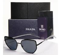 Prada Sunglasses Polarised Black Square Grey PR50WS SPR 50W 1AB-5Z1 58mm