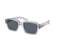 Prada Man Sunglass PR 02ZS - Frame color: Transparent Grey, Lens color: Blue