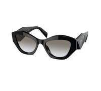 Prada Woman Prada PR 07YS 1AB0A7 Sunglasses Acetate Black Grey Geometric Normal Shaded