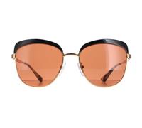 Prada Square Womens Antique Gold Black Brown PR51TS Metal - One Size
