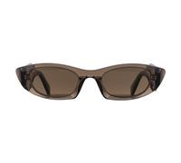 Prada PR B16S 29E90F Woman Sunglasses Acetate Brown Brown Round Normal