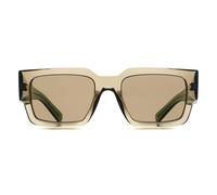 Prada PR B17S 29E90F Man Sunglasses Acetate Brown Brown Squared Normal