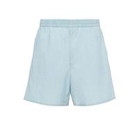Prada triangle-patch elasticated-waist shorts - Blue S