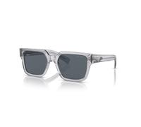 Prada Man PR 03ZS U430A9 Sunglasses Acetate Grey Blue Pillow Normal
