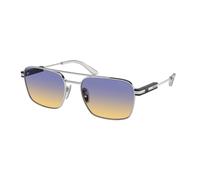 Prada Unisex PR 67ZS 1BC06Z Sunglasses Metal Silver Violet Pillow Normal Shaded
