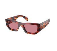 Prada Unisex PR A01S 13O80B Sunglasses Acetate Red Violet Pillow Normal