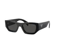Prada Unisex Sunglass PR A01S - Frame color: Black, Lens color: Dark Grey