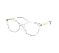 Prada Woman PR 02ZV 2AZ1O1 Optical frames Acetate Transparent Transparent Butterfly Normal