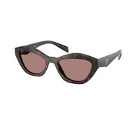 Prada Woman PR A02S 17N60B Sunglasses Acetate Turtle Brown Butterfly Normal