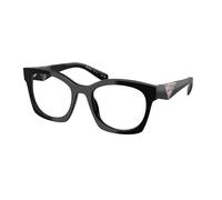 Prada Woman PR A05V 27A1O1 Optical frames Acetate Black Transparent Geometric Normal