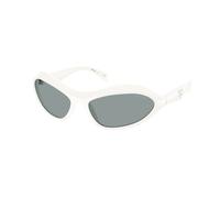 Prada Woman PR A20S 17K3C2 Sunglasses Acetate White Grey Geometric Normal