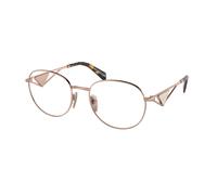 Prada Woman PR A50V SVF1O1 Optical frames Metal Gold Transparent Round Normal