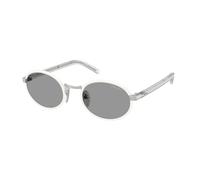 Prada Woman PR B56S 23E50Q Sunglasses Steel White Grey Round Normal