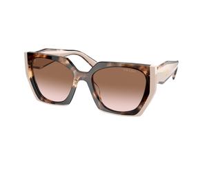 Prada Woman Prada PR 15WS 01R0A6 Sunglasses Acetate Turtle Brown Squared Normal Shaded