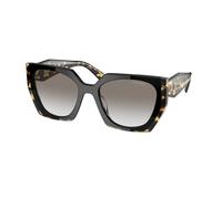 Prada Woman PR 15WS 3890A7 Sunglasses Acetate Black Grey Squared Normal Shaded