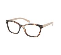Prada Woman Prada PR 15ZV 07R1O1 Optical frames Acetate Brown Squared Normal