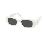 Prada Woman Prada PR 17WS 1425S0 Sunglasses Acetate White Grey Squared Normal