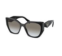Prada Woman Prada PR 19ZS 1AB0A7 Sunglasses Acetate Black Grey Pillow Normal Shaded