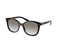 Prada Woman Prada PR 22ZS 1AB0A7 Sunglasses Acetate Black Grey Squared Normal Shaded