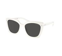 Prada Woman Prada PR 23ZS 1425S0 Sunglasses Acetate White Grey Squared Normal