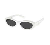 Prada Woman Prada PR 26ZS 17K08Z Sunglasses Acetate White Grey Geometric Normal