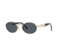 Prada Woman Prada PR 65ZS ZVN09T Sunglasses Metal Gold Grey Round Normal