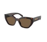 Prada Woman PR A09S 16N5Y1 Sunglasses Acetate Brown Brown Butterfly Normal