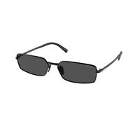 Prada Woman Prada PR A60S 1AB5S0 Sunglasses Metal Black Grey Squared Normal