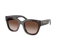 Prada Woman Prada PR C04S 17N80A Sunglasses Acetate Turtle Brown Squared Normal Shaded