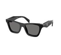 Prada Woman Prada PR C07S 16K90T Sunglasses Acetate Black Grey Butterfly Polarized