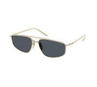 Prada Woman Sunglass PR C51S - Frame color: Pale Gold, Lens color: Dark Grey