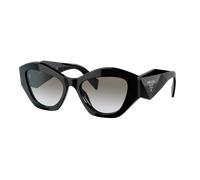 Prada Woman Prada PR 07YS 1AB0A7 Sunglasses Acetate Black Grey Geometric Normal Shaded