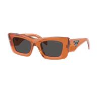 Prada Woman Sunglass PR 13ZS - Frame color: Crystal Orange, Lens color: Dark Grey