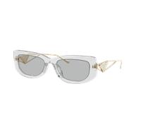 Prada Woman Sunglass PR 14YS - Frame color: Transparent Grey, Lens color: Light Grey