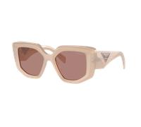 Prada Woman Sunglass PR 14ZS - Frame color: Opal Natural, Lens color: Light Brown